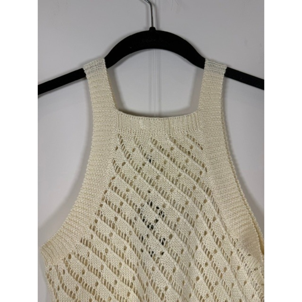 NWT AIMAGE Cream Crochet Knit 2-Piece Crop Top & Mini Skirt Set | Size M - Picture 11 of 14